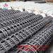 High strength steel-piastic material geogrid