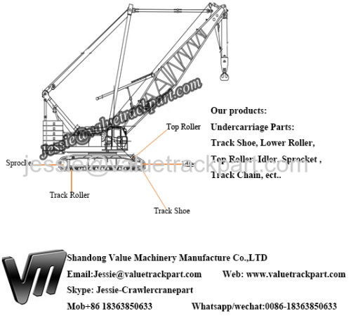 Lower Roller for CK1100G Kobelco Crawler Crane