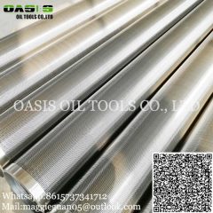 Slotted V Type Screen Tube 304 316 Grade Wire Point Pipe Used for Water Well Drill Filter