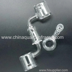 new Quartz banger with SiO2 opaque bottom Gavel nial 10mm & 14mm & 18mm Male & Female quartz nails for glass water pipe