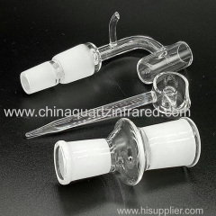 new Quartz banger with SiO2 opaque bottom Gavel nial 10mm & 14mm & 18mm Male & Female quartz nails for glass water pipe