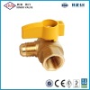 Angle Brass Gas Ball Valve-Flare X Female