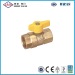 Angle Brass Gas Ball Valve-Flare X Female