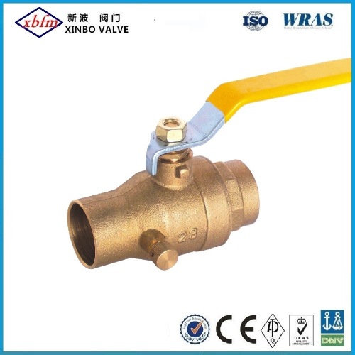 Forged Solder Brass Ball Valves with Lead Free (sweat*sweat)