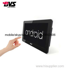 VESA mount 15.6 inch fanless android 6.0 system advertising display with bluetooth and wifi