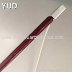 Single tube quartz carbon infrared heating lamp for thermoforming