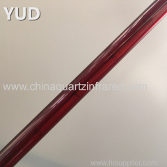 Single tube quartz carbon infrared heating lamp for thermoforming