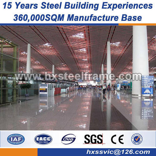 high strength structural steel prefabricated steel building S355JR steel