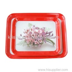 melamine seving food tray