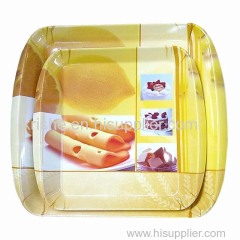 melamine squre shape tray