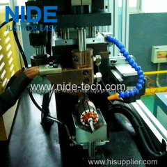 With the touch screen commutator wire fusing spot welding machine