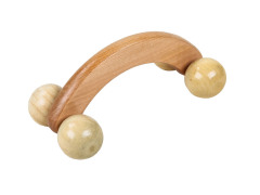 High Quality Personal Body Relaxing Wooden Wheels Foot Massager