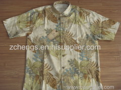 men's silk cotton linen shirt