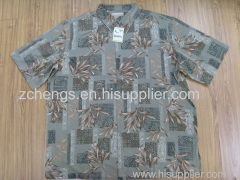 men's silk cotton tencel linen shirt