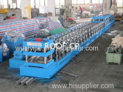 2 Waves Highway Guardrail Roll Forming Machine Forming Stations 13 Units Gear Reducer Synchronous Driving PLC Control