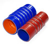 Automotive 4-ply Polyester reinforcement Silicone Bellows Hose with Wire Rings