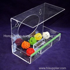 Crystal Clear Acrylic Bird Feeder Window Bird Feeder House Clear Acrylic Feed Tray