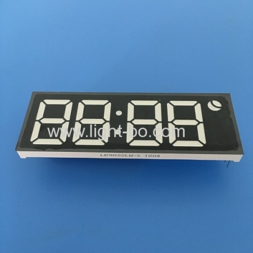 Ultra bright white custom design 1inch 4 digit 7 segmnet led clock display for clock indicator