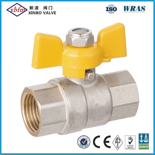 Brass Gas Ball Valve with Butterfly Handle