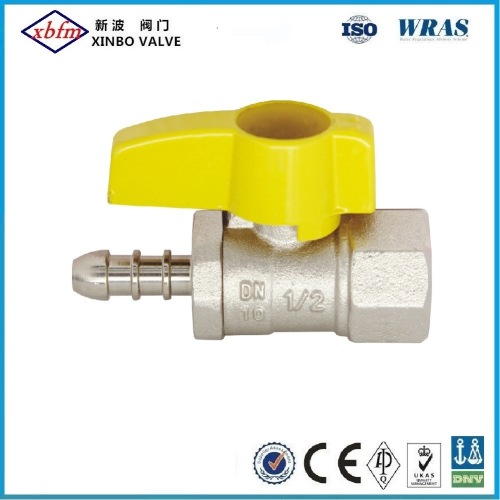 Brass Gas Ball Valve with Butterfly Handle