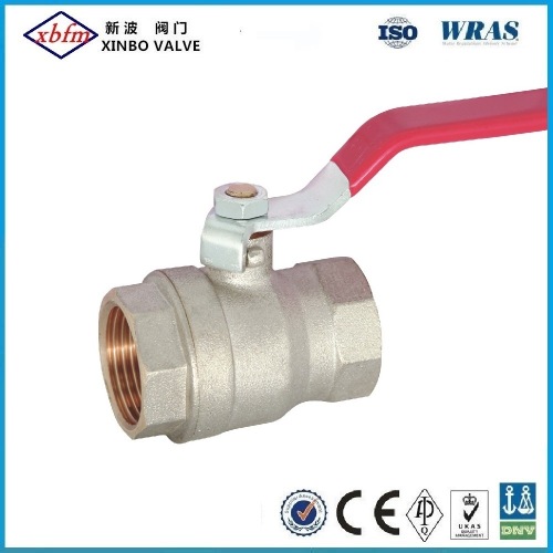 Full Port Brass Ball Valve with Steel Lever Handle