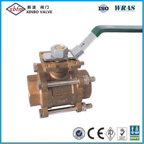 Three -Way Bronze Ball Valve