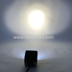 Nicoko 18w Offroad led light Led work light with Chasing RGB halo ring for 10 Solid Color Changing with Strobe Flashing