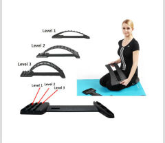 Multi-function Back Stretching Device Relief Pain Massage 3 Levels Lumbar magic Back Support