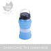 Portable Water Bottle Storage Solar Powered Folding LED Camping Lantern