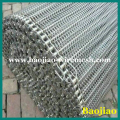 stainless steel chain link conveyor belt
