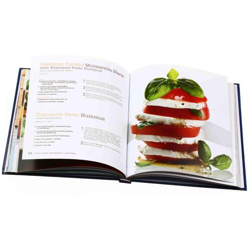 Full color hardcover book custom cookbook printing