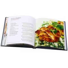 Full color hardcover book custom cookbook printing