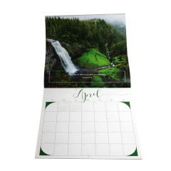 Cheap custom full color wall calendar printing 2018