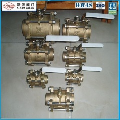 3 PCS Bronze   Ball Valve with Lockable Handle