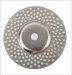 Electroplated diamond grinding wheel depressed center