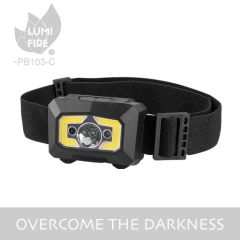 2018 mini ultra super bright 3W COB + 3W LED rechargeable led headlamp with sensor function