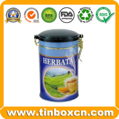 Metal Tea Canister Tea Can for Metal Food Packaging Round Tea Tin Box