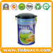 Metal Tea Canister Tea Can for Metal Food Packaging Round Tea Tin Box