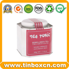 Metal Tea Canister Tea Can for Metal Food Packaging Round Tea Tin Box