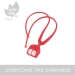 2Led silicone Hands Free Portable Led Running Warning Neck Light