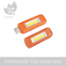 New Rechargeable USB Keychain COB Keychain Flashlight Light