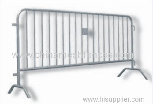 Crowd control barrier hot-dipped galvanized