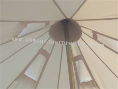 4-Season Large Waterproof Family Bell Tent Cotton Herringbone Tents