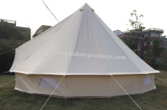 Customized Size Glamping Luxury Waterproof Cotton Canvas Bell Tent for Sale