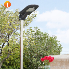 ABS 12W Solar LED Garden Lighting IP65 All in One Solar Street Light with PIR Sensor 66.6WH Lithium Battery