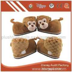 Plush Lady Monkey Slippers