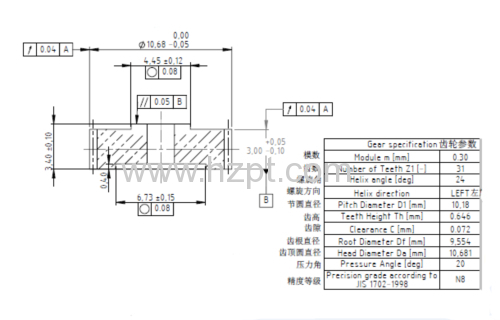 High Precision Plastic Gears For Electric Motor / Various Machines