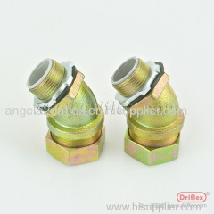 Zinc plated Steel 45d angleLiquid-tight Conduit Fittings