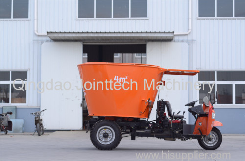 Small animal feed mixer wagon cattle fodder processor and spreader 