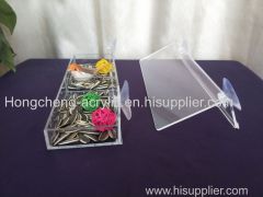 detachabl acrylic bird feeder with sliding tray factory wholesale